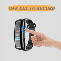 Perekam suara Digital 32G 64G 128GB, jam tangan pemutar MP3 layar OLED untuk bisnis, perekam suara 192kbps Audio