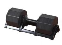 Haltères octogonaux en fonte Yoou 2024 avec logo personnalisé, haltères réglables de 80 lb avec des incréments de 5 lb pour une utilisation à domicile, unisexe