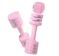 Ensemble d'haltères et de kettlebells réglables 2-en-1 pour femmes (1,1-12,1 lb), poids libres à changement rapide pour le Pilates et l'entraînement du corps entier