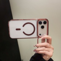 Casing HP iPhone 16 Pro Max TPU PC Transparan Airbag Pelindung Kamera Tak Terlihat Penyangga Lensa Anti Benturan Grosir Pabrik
