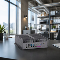 Mini PC industriel sans ventilateur Intel I7-6700HQ, ordinateur embarqué 4LAN 6COM RS232, large plage de température, CE RoHS IPC pour l'automatisation à l'extrémité