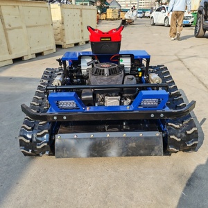 High Quality Industrial Cordless Self-Propelled <strong>Lawn</strong> <strong>Mower</strong> 4-Stroke Crawler Remote Control Grass Cutting Machine DIY 125cc 1200W - Product Image 1