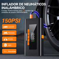 Mini démarreur de batterie 12V 2800A avec éclairage LED et gonfleur de pneus portable pour voiture, camion, moto – Kit d'urgence personnalisable avec logo