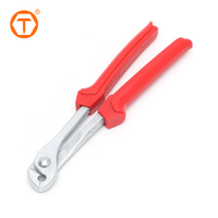 Tang J-Clip Pegangan Lembut untuk Mengikat Kawat, Klip Kandang Hewan Peliharaan, Alat 8 Inch, Tang J-Clip untuk Pembuatan Kandang Unggas dan Kelinci