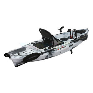 Kayak de pêche à pédales monoplace, kayak de pêche pour une personne, en plastique rigide HDPE, avec propulsion à pédales, à vendre - Product Image 6