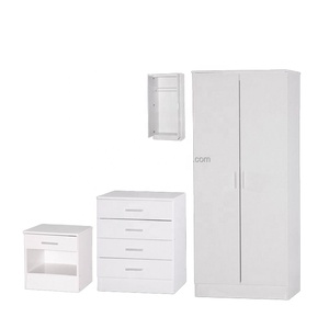 Armadio a 2 ante moderno, economico e pratico, lucido, serie Trio - Product Image 1