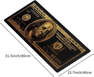 Tapis de souris de jeu XXL personnalisé avec design dollar, antidérapant, résistant à l'eau, en caoutchouc, pour <span class=keywords><strong>clavier</strong></span>, PC, ordinateur portable, bureau - Product Image 6