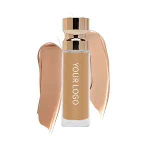 Custom Low Moq Moisturizing Liquid Foundation Private Label Cruelty Free Vegan Long Lasting Waterproof Foundation