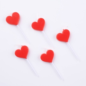 <span class=keywords><strong>Bougie</strong></span> d'anniversaire de modélisation en forme de petit <span class=keywords><strong>coeur</strong></span> d'amour <span class=keywords><strong>rouge</strong></span> mignon décoration de gâteau créatif <span class=keywords><strong>bougie</strong></span> d'amour de confession - Product Image 1