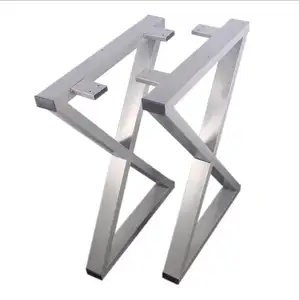 Industrial Square Polished Stainless Steel 304 Dining Furniture Leg for Home Office Workshop Apartment Laundry Hall