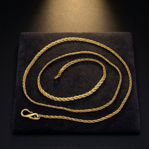 Collier chaîne élégant plaqué or micron 14K 18K 24K, design moderne, chaînes en laiton, chaînes de mode, vente en gros - Product Image 3