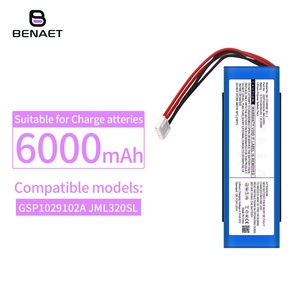 แบตเตอรี่6000mAh สำหรับ <span class=keywords><strong>JBL</strong></span> btspeaker แบตเตอรี่ชาร์จ Charge3 <span class=keywords><strong>3</strong></span>รุ่น GSP1029102A JML320SL ออดิโอ - Product Image 2