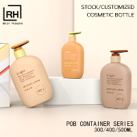 Bouteilles cosmétiques en plastique HDPE à toucher doux pour le traitement des cheveux, le savon liquide pour le corps et les mains, le nettoyant, et le distributeur de lotion, emballage pour marque privée