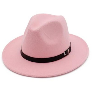Nuevos Sombreros Fedora de Moda para Hombre y Mujer, Comercio Exterior, Otoño Invierno, Color Sólido, Estilo Panamá Jazz Casual, Sombreros Suaves con Tira de Cuero - Product Image 3