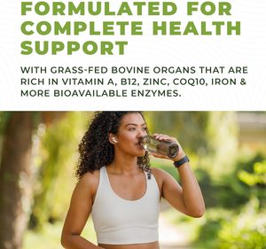 Suplemento de Órganos de Res, Alimentada con Pasto, Complejo de 7 Órganos para Adultos, Mejora la Densidad Ósea, Hígado, Corazón, Pancreas, Riñón, Pulmón, Médula Ósea - Product Image 5