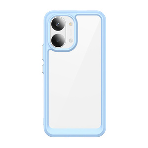 Étui de téléphone Lichicase de style minimaliste, flexible, avec bouton-poussoir, multicolores, pour Xiaomi Poco C81 Pro X8 ProMax, coque de protection - Product Image 3
