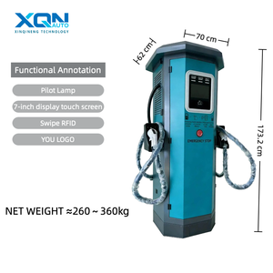 Caricatore EV rapido DC da 60kW, Doppia presa CCS1/CCS2/GBT, Stazione di ricarica EV a pavimento OCPP 1.6 per uso commerciale pubblico - Product Image 2