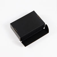 Boîtes d'expédition en carton ondulé rigide noir pour avion, pliables, pour emballage et envoi postal, boîtes cadeaux de luxe en gros