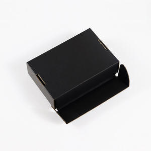 Cajas de Cartón Corrugado Resistentes para Envíos, Cajas de Regalo Plegables de Lujo, Color Negro, Venta al Por Mayor - Product Image 3