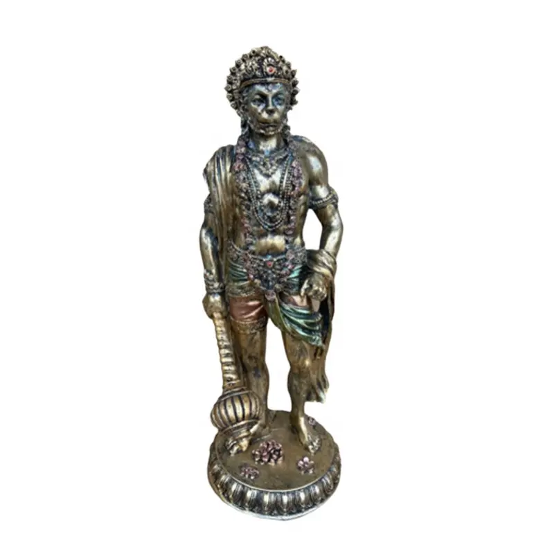 Personalizado de alta calidad resina Hanuman hindú regalos religiosos artesanías recuerdo hogar escritorio decoración hindú Dios estatua