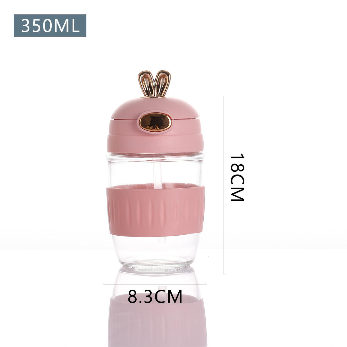 Pink-B-Silicone cup cover