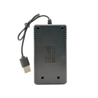 Chargeur de piles AA AAA USB HWD à 4 emplacements avec éclairage LED, certifié CE/ROHS, 1,2 V 800 mA, pour appareil photo, maison, bureau et voyage