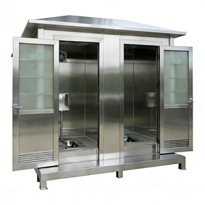 <span class=keywords><strong>Cabina</strong></span> de <span class=keywords><strong>Ducha</strong></span> y Baño Modular Móvil de Acero Inoxidable Personalizable para Grandes Proyectos de Construcción - Product Image 4