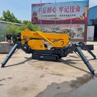 Remorque forestière à chenilles en acier, mini transporteur à chenilles, camion à benne basculante 4t 5t 8t avec grue à bois