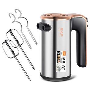 Batidora Eléctrica de Mano Multifuncional de 26000 RPM con Doble Varilla Mezcladora, 5 Velocidades, para Masa y Huevos, con Gancho, Batidor y Varilla Plana - Product Image 1