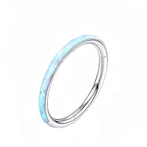 Anneau de nez en titane et zircon, bijou de piercing corporel géométrique en acier inoxydable, cadeau tendance - Product Image 4