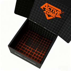 Bóng Chày Màu Đen Thể Thao Mũ Hộp Bán Buôn Sáo Giấy Hat Bao Bì Hộp Tùy Chỉnh In Logo Gấp Phẳng Trucker Cap Hộp Vận Chuyển - Product Image 2