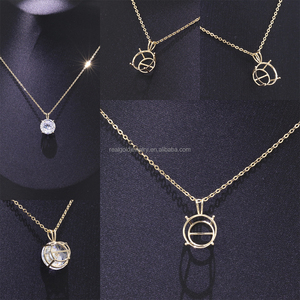 ขายส่งเครื่องประดับทอง 14k AU585 เครื่องประดับชั้นดี จี้รูป<span class=keywords><strong>ปลาทอง</strong></span>ประดับมอสซาไนต์ อุปกรณ์ DIY สำหรับทำเครื่องประดับ ขายส่ง - Product Image 6