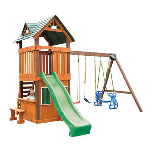 <strong>Cheap</strong> <strong>Wooden</strong> Swing Set for Children Playground Kids Swing Set <strong>Playhouse</strong> <strong>Playhouses</strong> - Product Image 4