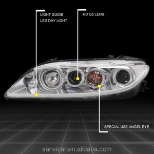 SANVI Bi Xenon Headlights for 2003-2015 MAZDA 6 High-Low Beam Projector Lens Light With Angel Eyes Car Headlight Assembly - Product Image 2