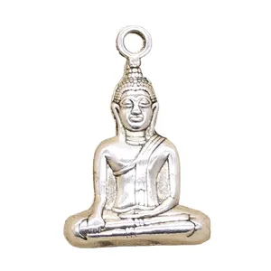 Charms meditate buddha 35x23mm Tibetan Silver Color Pendants Antique Jewelry Making DIY Handmade Craft