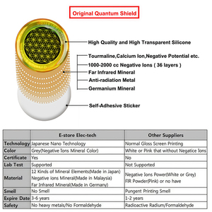 6 Piezas de <span class=keywords><strong>Pegatinas</strong></span> Antirradiación Quantum Shield de Protección contra la Radiación <span class=keywords><strong>para</strong></span> Teléfonos <span class=keywords><strong>Móviles</strong></span>, Adhesivo Circular Armonizador EMF 5G - Product Image 2