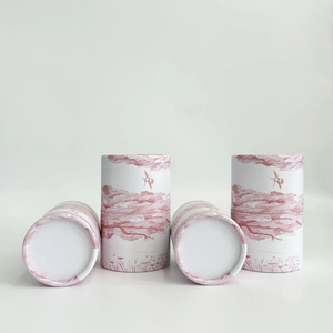 Tube en papier kraft écologique fait main, impression quadricolore, conteneur cylindrique en carton multi-tailles pour produits secs à base de plantes - Product Image 4