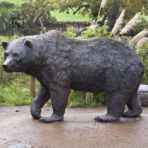 Estatua de Oso Negro de Bronce Fundido a Tamaño Real, Escultura de <span class=keywords><strong>Vida</strong></span> Silvestre Metálica para Decoración de Jardín, Villa o Parque al Aire Libre - Product Image 6