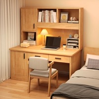 Bureau simple moderne étagères à livres en bois et tables d'ordinateur bureau étudiants étude maison étagères
