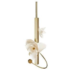 Lustre moderne en forme de fleur de gardénia, <span class=keywords><strong>luminaire</strong></span> suspendu LED, style français, <span class=keywords><strong>suspension</strong></span> romantique, lampe en céramique suspendue, luminaires d'intérieur - Product Image 6