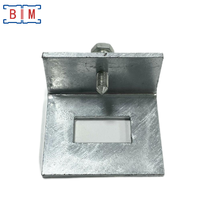 Support de poutre en acier au carbone Unistrut galvanisé à chaud, type fenêtre avec boulon