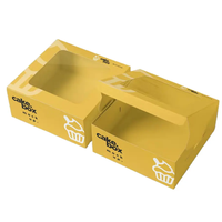 Vente en gros de petites boîtes à nourriture jetables avec logo personnalisé pour gâteaux et boulangeries à emporter avec fenêtre boîtes à gâteau dessert haut de gamme personnalisées