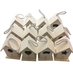 Coloring Toys for Painting and Custom Your Own Bird <b>House</b> DIY <b>Wooden</b> Birdhouse Painting Kit <b>Craft</b> for Creative Garden Decor - Product Image 5
