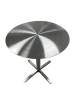 Tables et chaises en acier inoxydable de style industriel, table à manger de petite taille pour villa, salon de thé, café, restaurant - imperméable