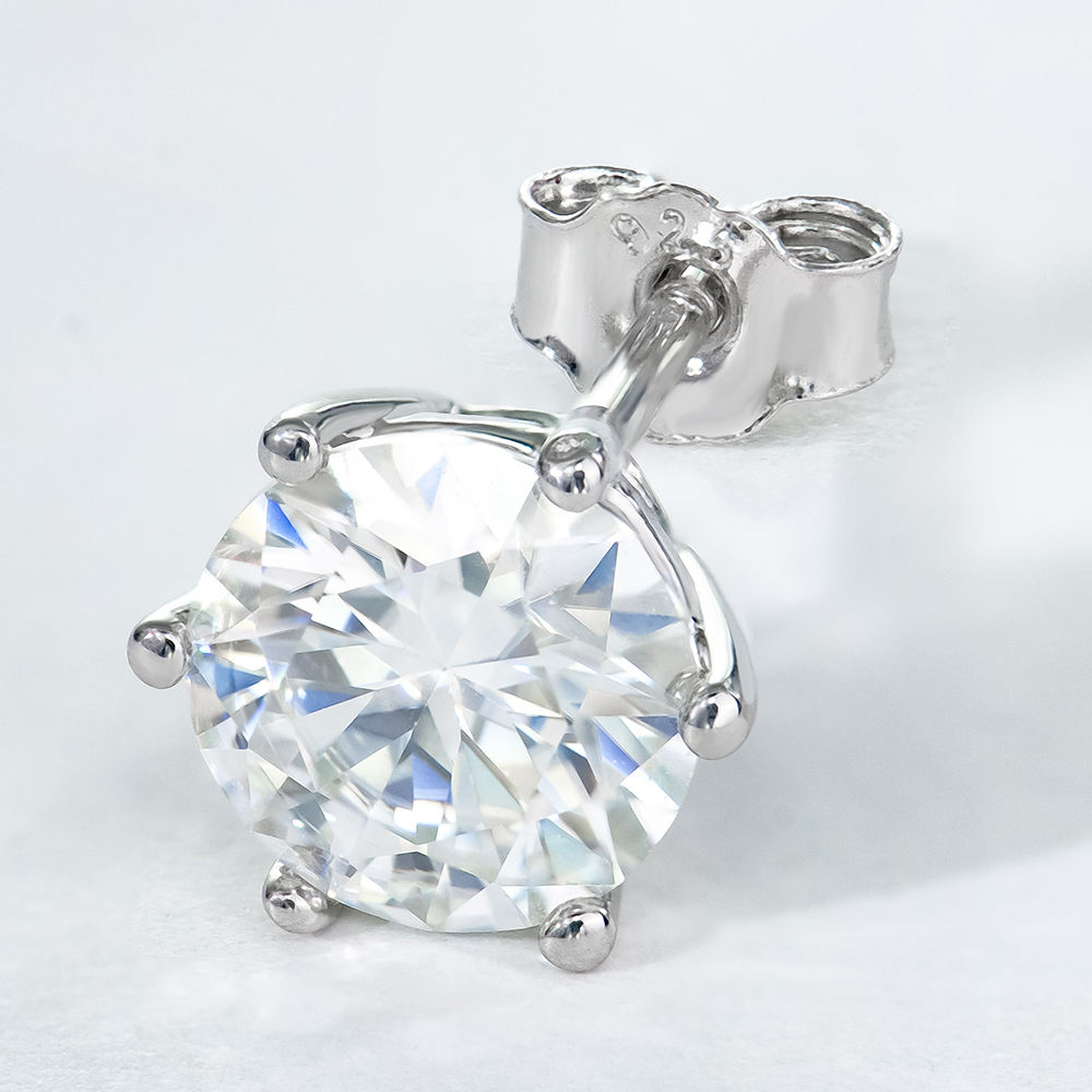 ต่างหูสตั๊ด 0.5 กะรัต เงินแท้ 925