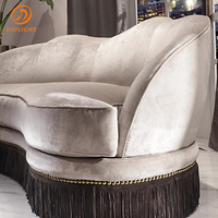 Luxus moderne minimalist ische Möbel modulare Samt U-förmige weiße Sofas Set Designs und Preis Wohnzimmer
