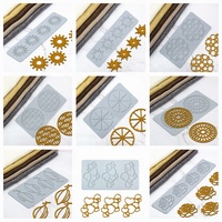AK Korallen-Design Fondant Silikonmatten für Kuchen, Silikonformen, Backformen, Kuchenwerkzeuge, Kuchendekorations-Spitzenmatten