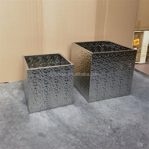 Macetas <span class=keywords><strong>de</strong></span> acero inoxidable <span class=keywords><strong>para</strong></span> decoración del hogar con balcón, macetas cuadradas modernas <span class=keywords><strong>para</strong></span> <span class=keywords><strong>interior</strong></span> - Product Image 3