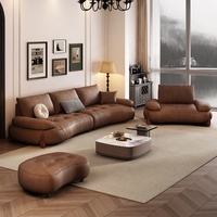 Ensemble de canapés sectionnels droits vintage en tissu, design moderne écologique, modèle LUMIO 539, haut de gamme pour salon