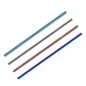 Paille à boire écologique en acier inoxydable 304, épaisse, en métal, coudée, jetable, sans plastique, pour Bubble Tea - Product Image 5